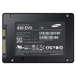Samsung SSD 850 EVO 2.5" SATA III 1TB Back View