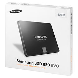 Samsung SSD 850 EVO 2.5" SATA III 500GB Box View