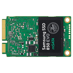 Samsung SSD 850 EVO mSATA 120GB Front View