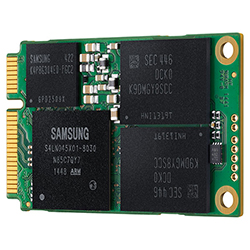 Samsung SSD 850 EVO mSATA 1TB Back Right Angle View