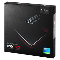 Samsung SSD 850 PRO 2.5" SATA III 512 Box View