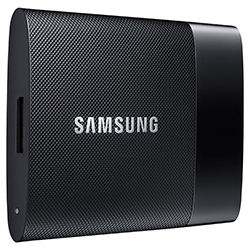 Samsung Portable SSD T1 1TB Left Angle View