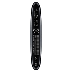 Samsung Portable SSD T1 250GB Right Side View
