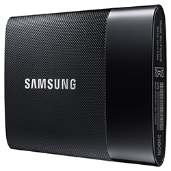 Samsung Portable SSD T1 250GB Right Angle View
