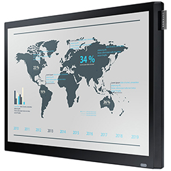 Samsung DB22D-T DB-D Series 22" Slim Direct-Lit LED Touchscreen Display Perspective View