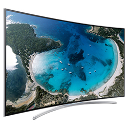 Samsung 55" 890V Series Curved LED Hospitality TV Left Angle View