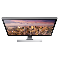 Samsung U28D590D - UHD 28" Monitor with Metallic Easel Stand Top View