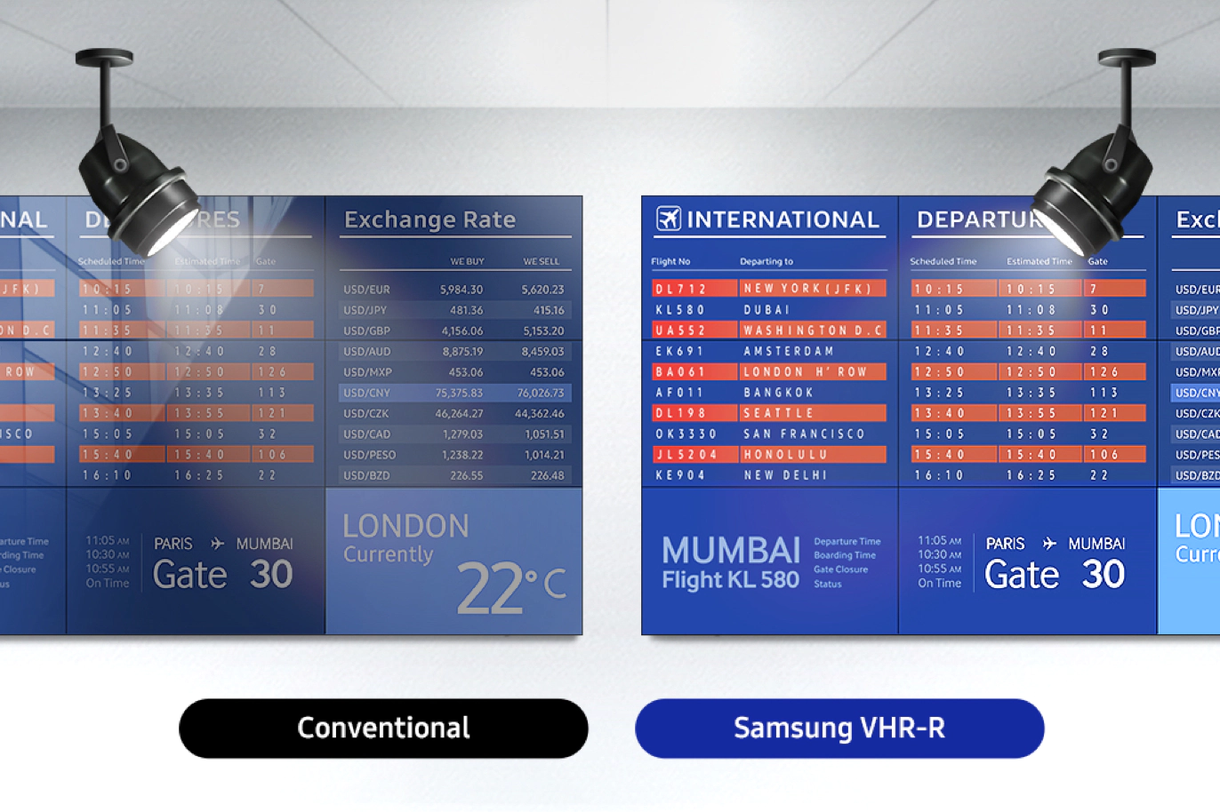 Samsung VHR-R Series feature bright